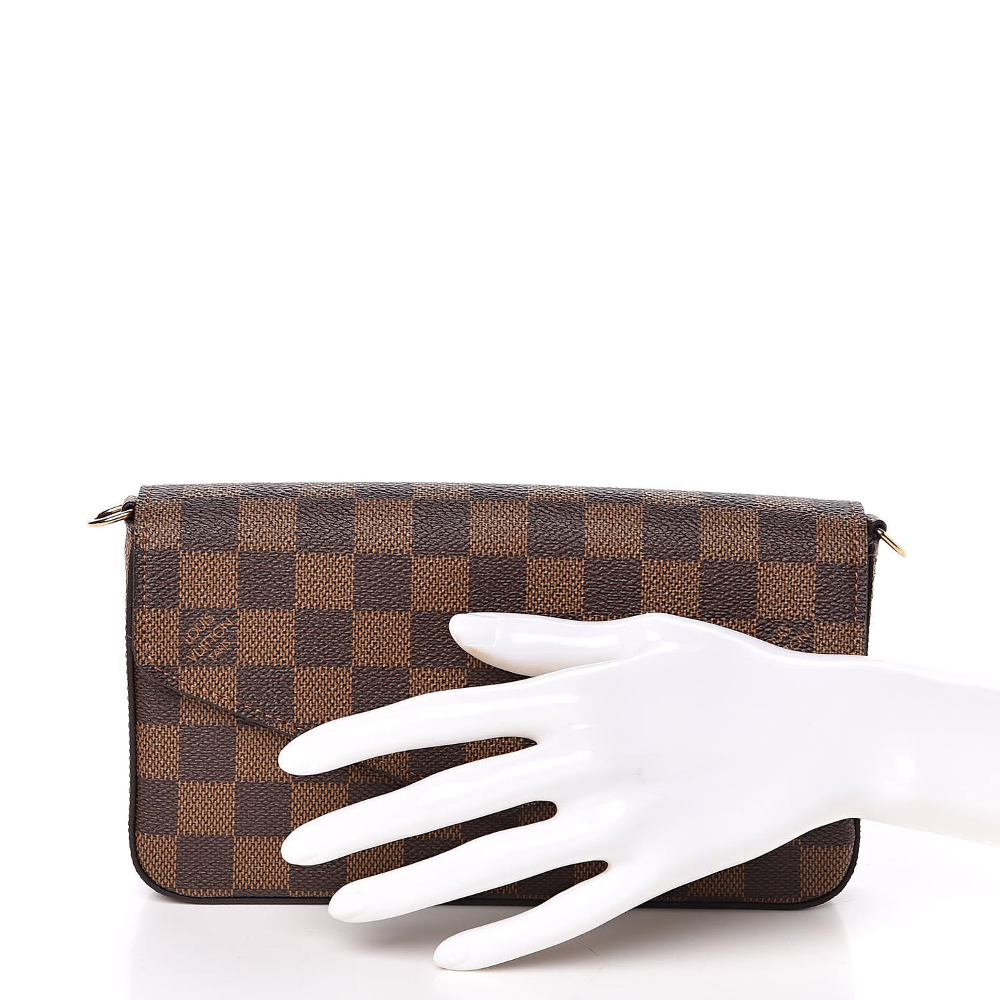 Damier Ebene Pochette Felicie Chain Wallet