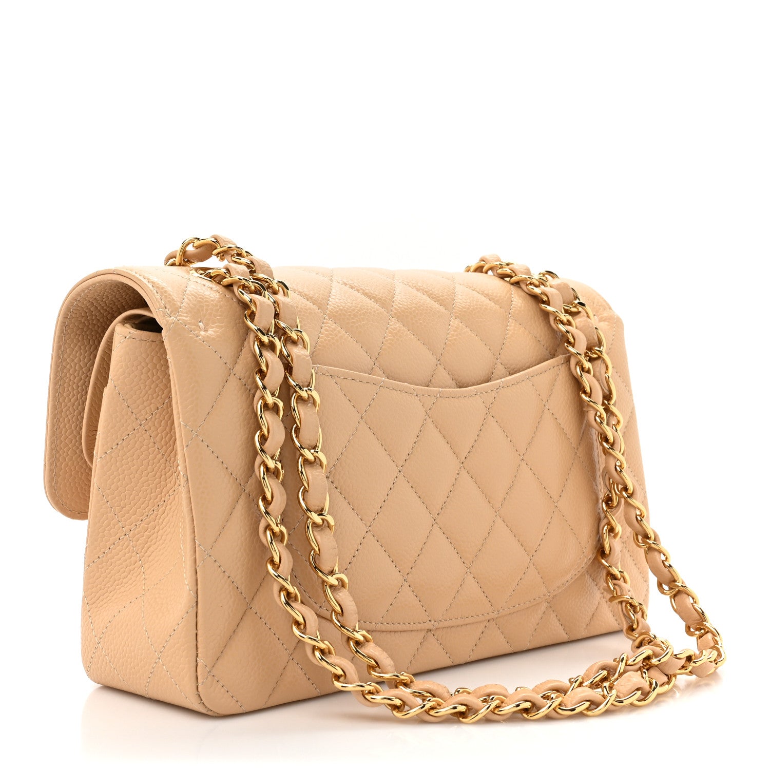 Chanel Caviar Quilted Small Double Flap Beige 3 of 11