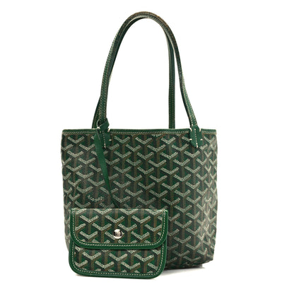 Goyard Goyardine Saint Louis Junior Jr PM Tote Green 1 of 11
