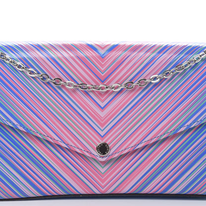 Louis Vuitton Epi Tropical Pochette Felicie Blue Rose 10 of 14