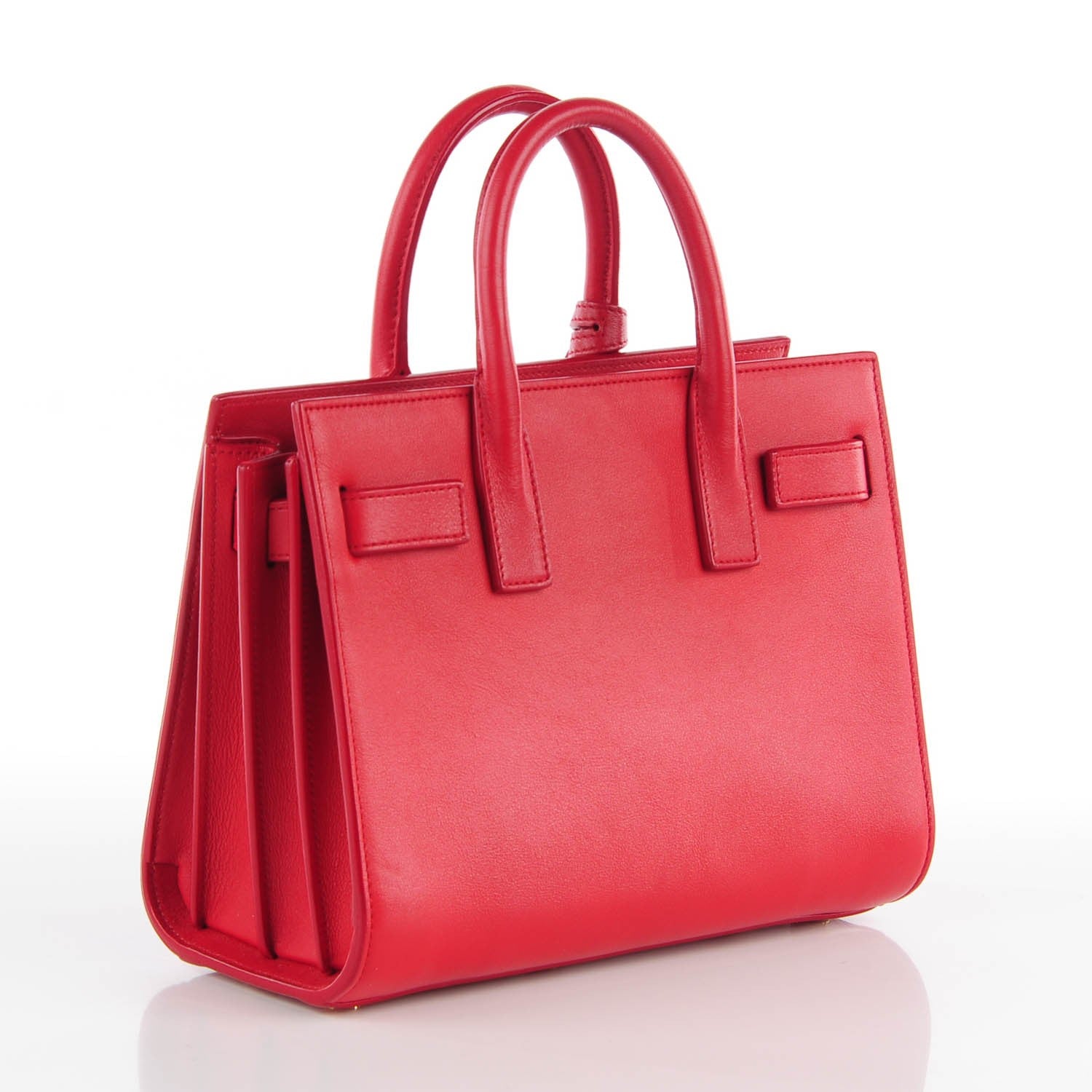 Saint Laurent Calfskin Nano Sac De Jour Lipstick Red 4 of 9