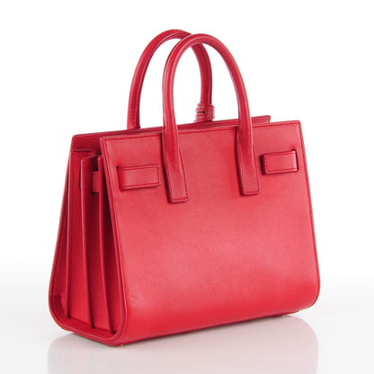 Saint Laurent Calfskin Nano Sac De Jour Lipstick Red 4 of 9