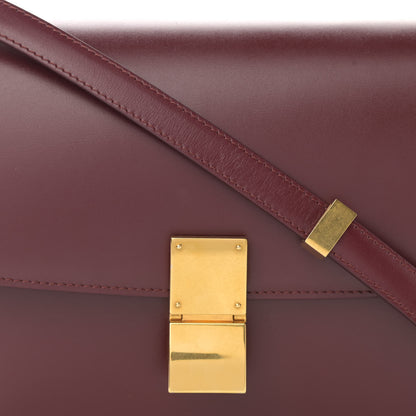 Celine Box Calfskin Medium Classic Box Flap Bag Burgundy 7 of 7