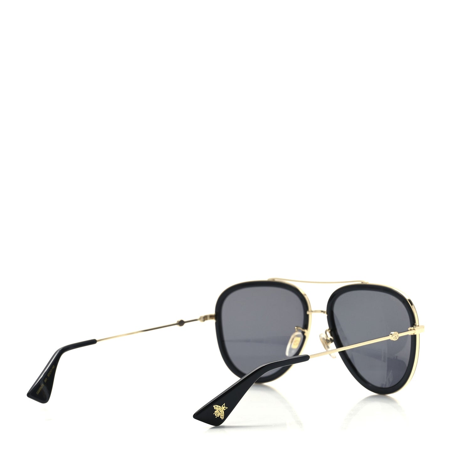 Aviator Sunglasses GG0062S Black Gold