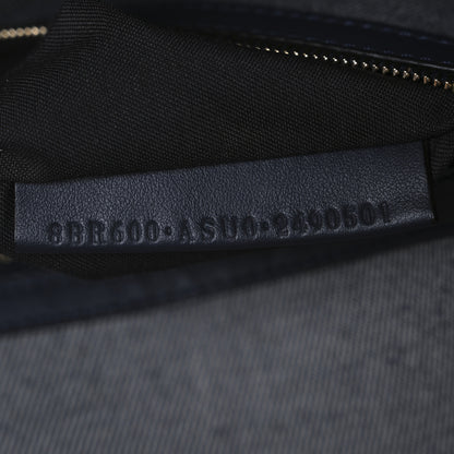 Fendi Chenille FF Embroidered Baguette Grigio Notte Flamingo 8 of 12