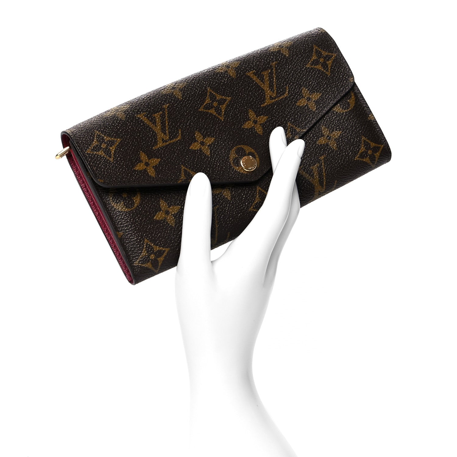 Louis Vuitton Monogram Sarah Wallet NM Fuchsia 2 of 8