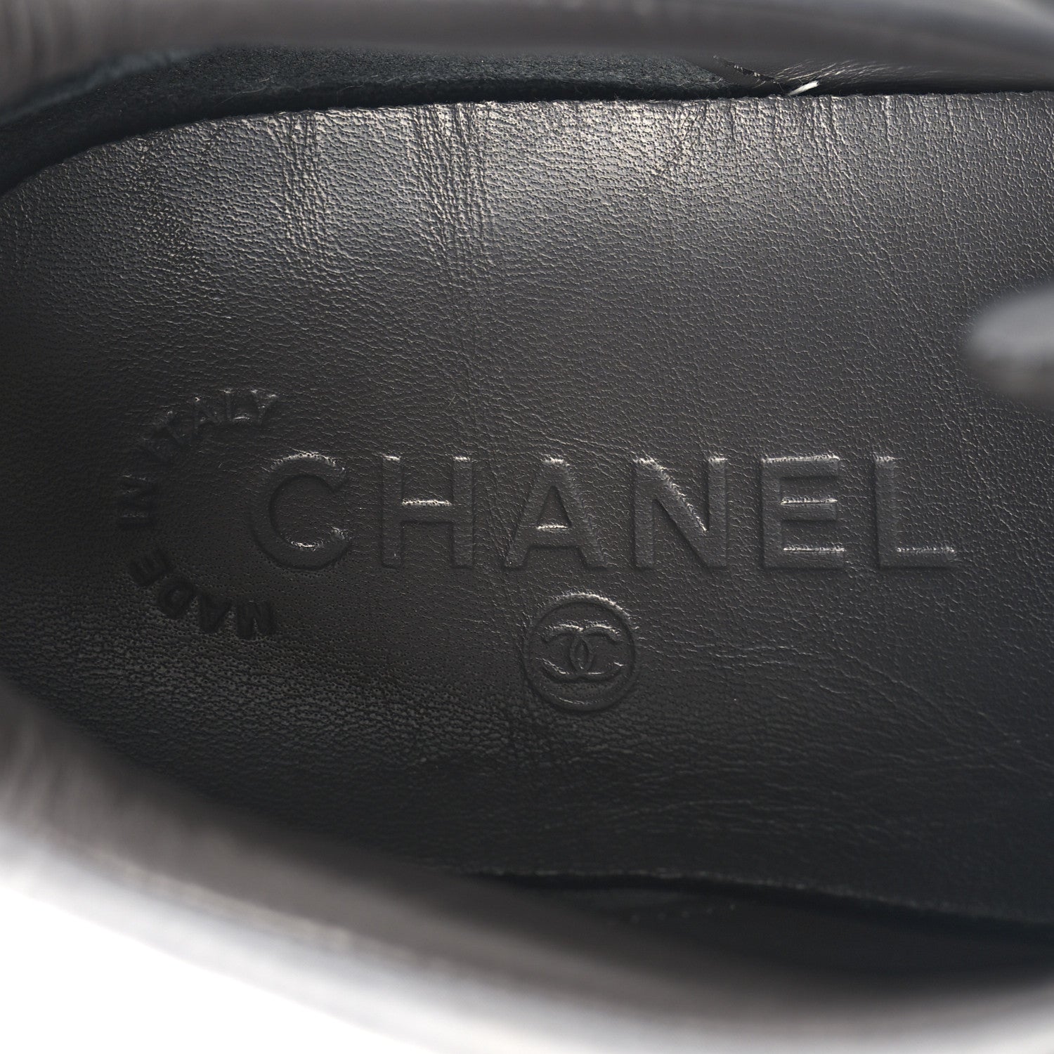 Chanel Calfskin Nylon Womens CC Sneakers 41.5 Grey 8 of 8