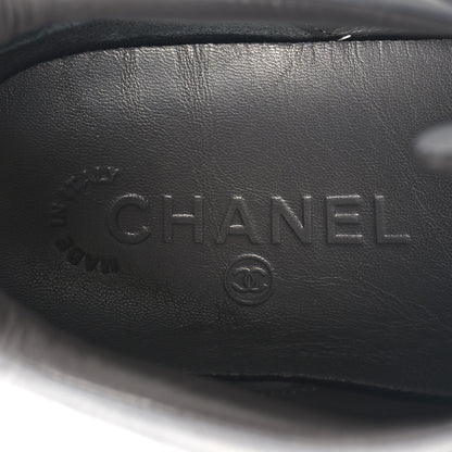 Chanel Calfskin Nylon Womens CC Sneakers 41.5 Grey 8 of 8