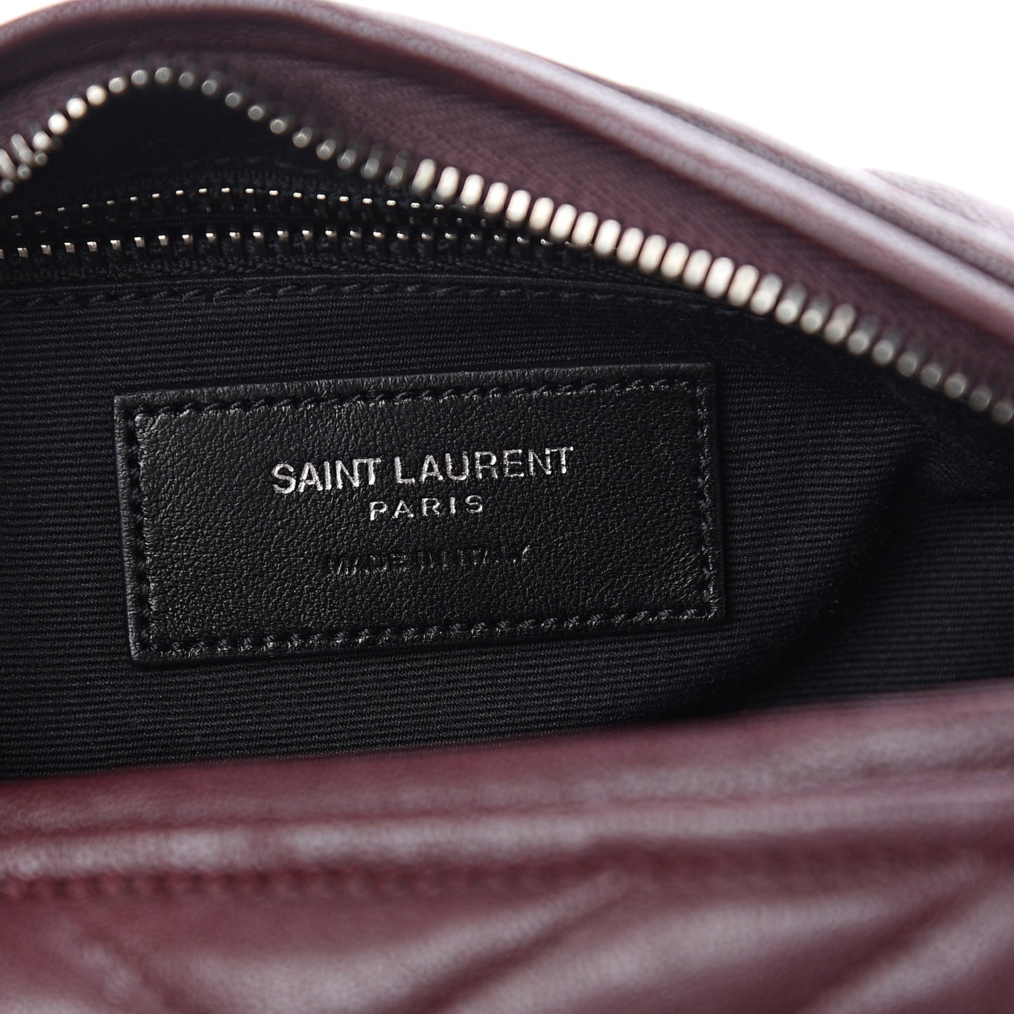 Lambskin Matelasse Monogram East West Rider Bag Bordeaux