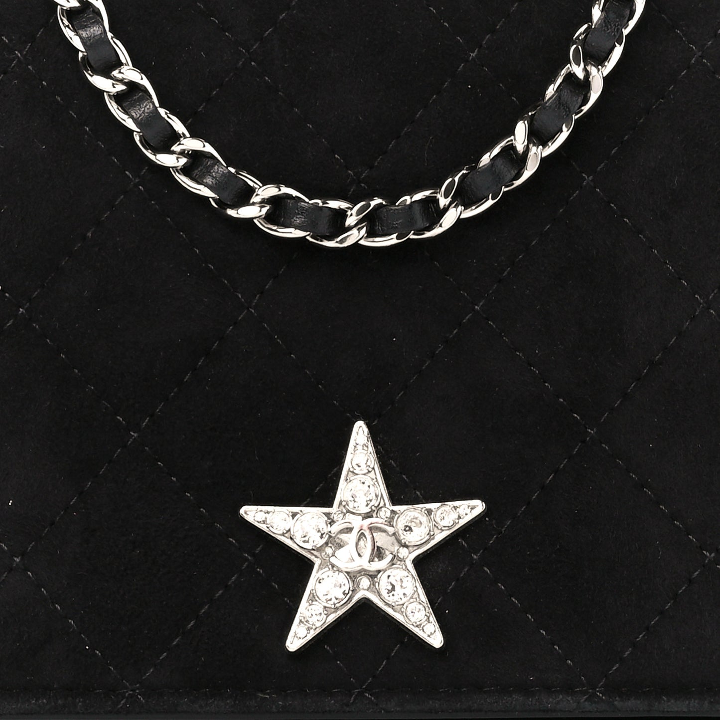 Suede Cocostellar Wallet on Chain WOC Black