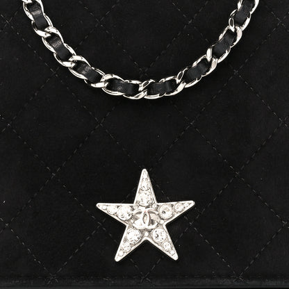 Chanel Suede Cocostellar Wallet on Chain WOC Black 9 of 11