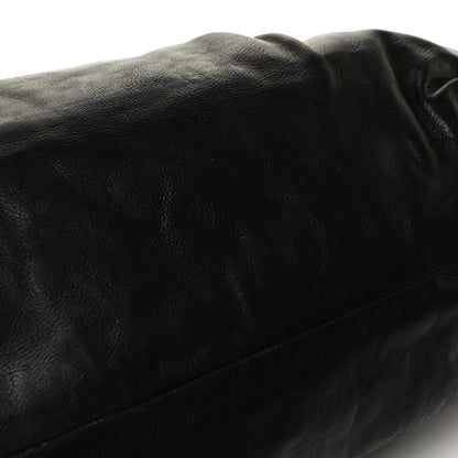 Prada Soft Calf Pleated Shoulder Bag Black 14 of 16