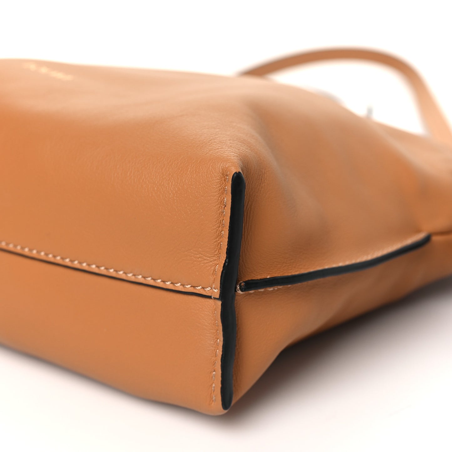Calfskin Flamenco Knot Clutch Warm Desert