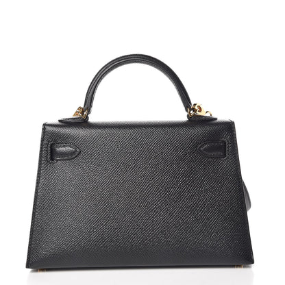 Hermes Epsom Mini Kelly Sellier 20 Black 4 of 33
