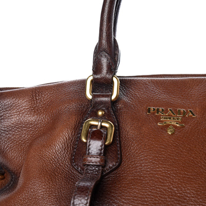 Prada Cervo Antik Shopping Satchel Cacao Sfumato 13 of 23