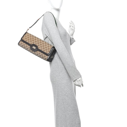 Gucci GG Monogram Medium Luce Shoulder Bag Beige Ebony 2 of 10