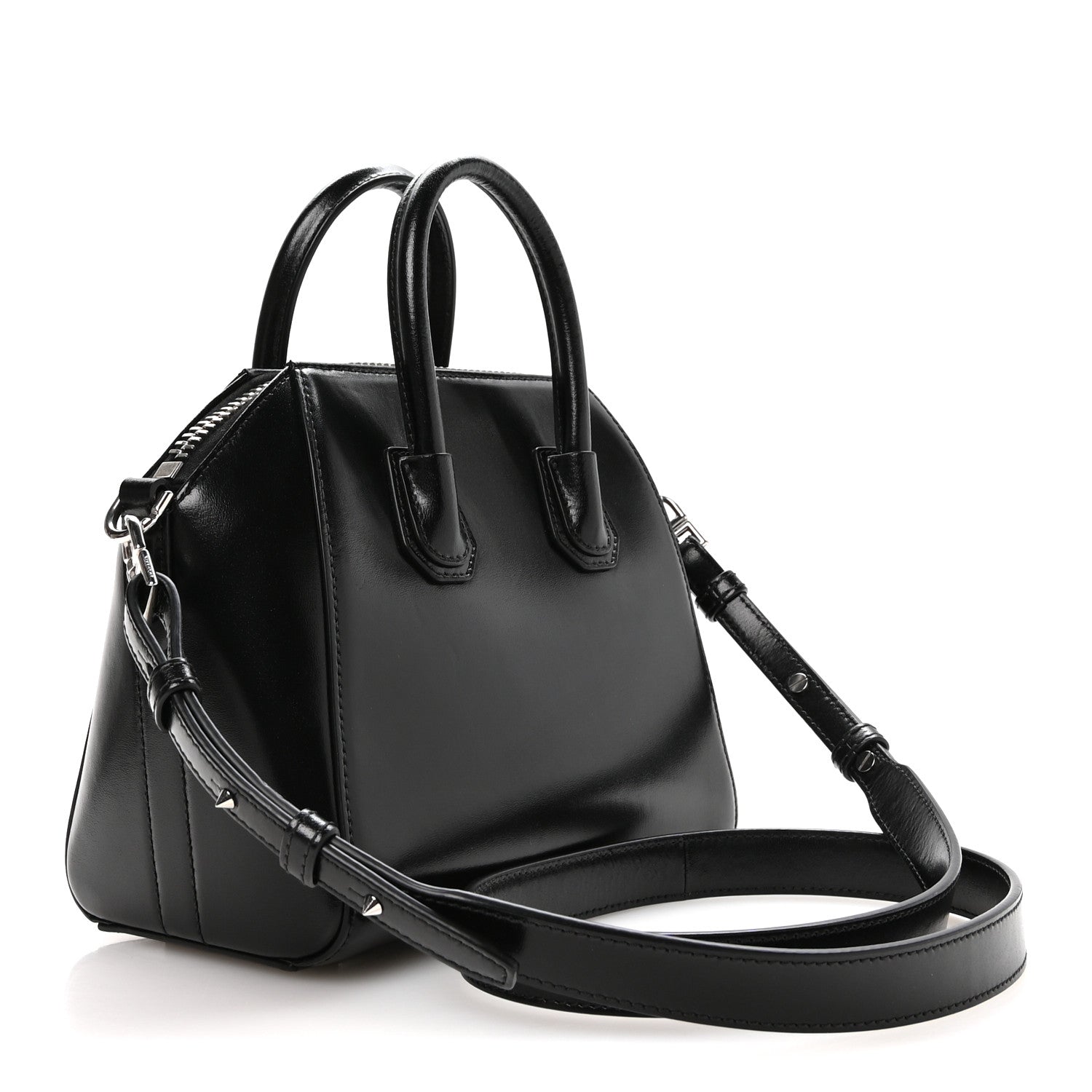 Givenchy Shiny Lord Calfskin Mini Antigona Black 3 of 10