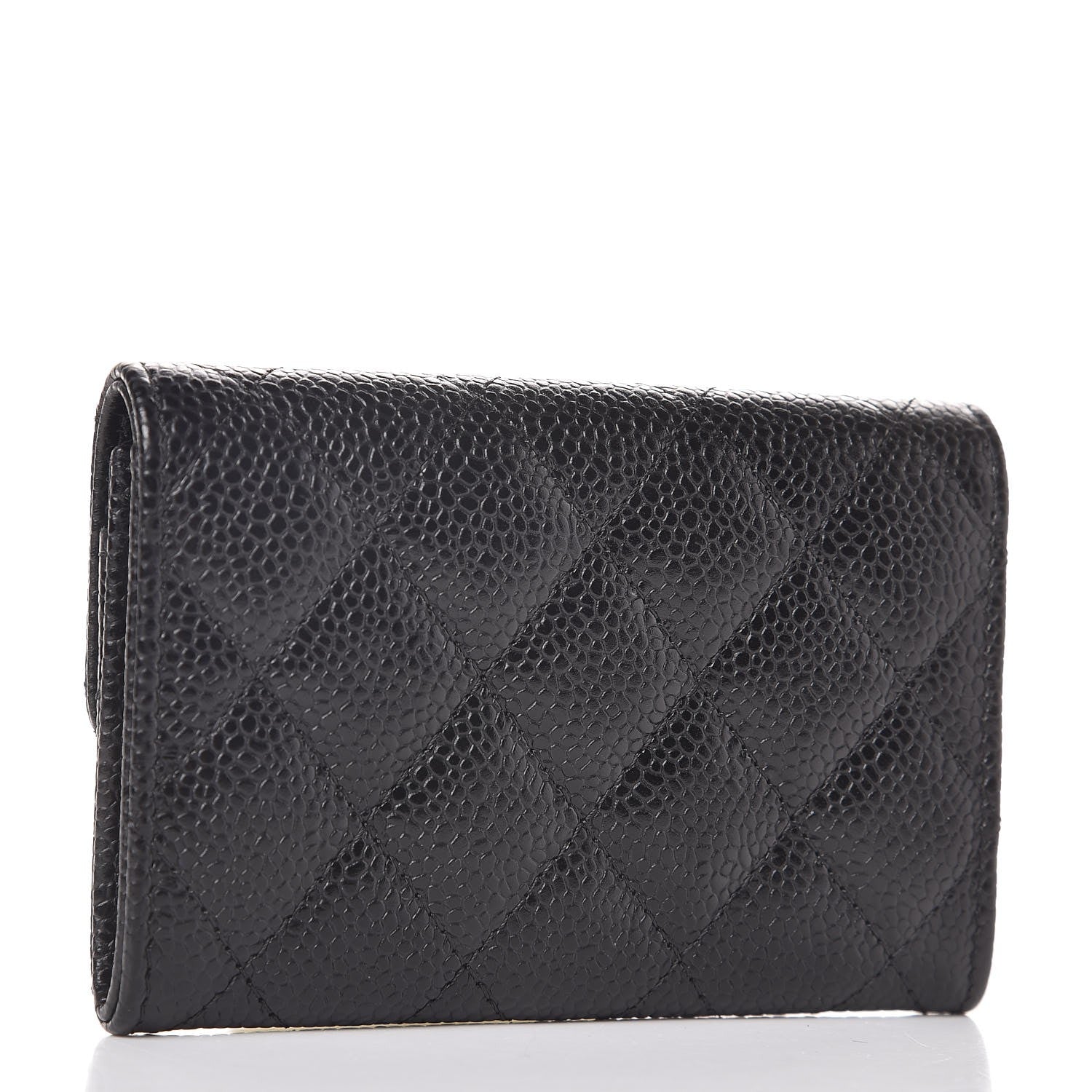 Chanel Caviar Quilted Flap Card Holder Black 3 of 9
