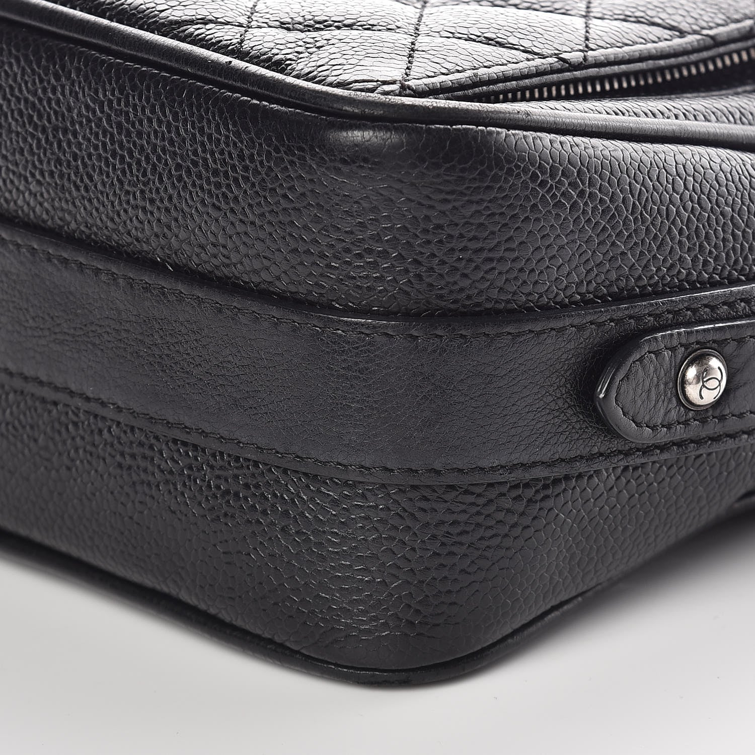 Chanel Caviar Quilted Medium Business Trip Camera Bag Black 10 of 10