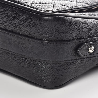 Chanel Caviar Quilted Medium Business Trip Camera Bag Black 10 of 10