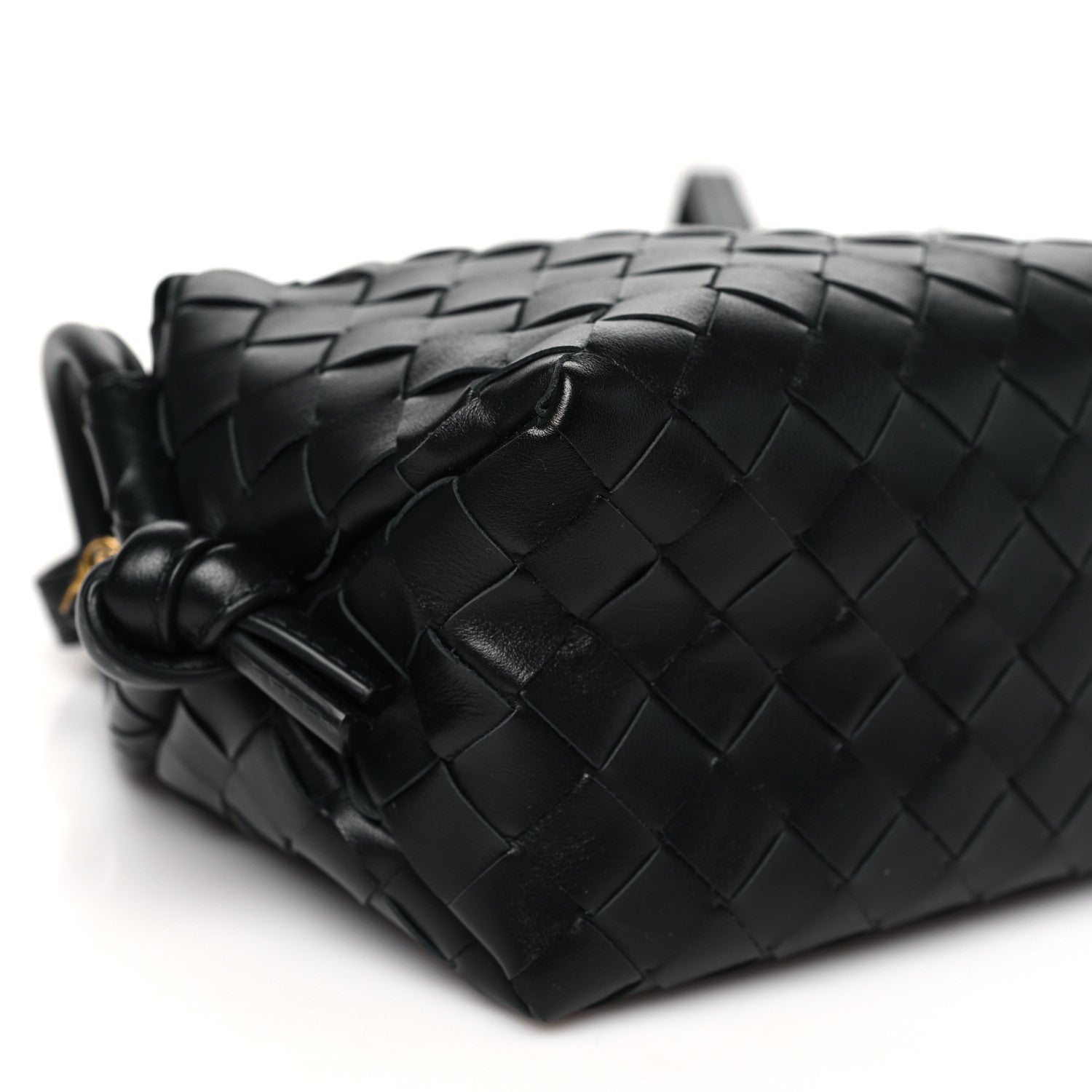 Bottega Veneta Nappa Intrecciato Loop Top Handle Camera Bag Black 9 of 10