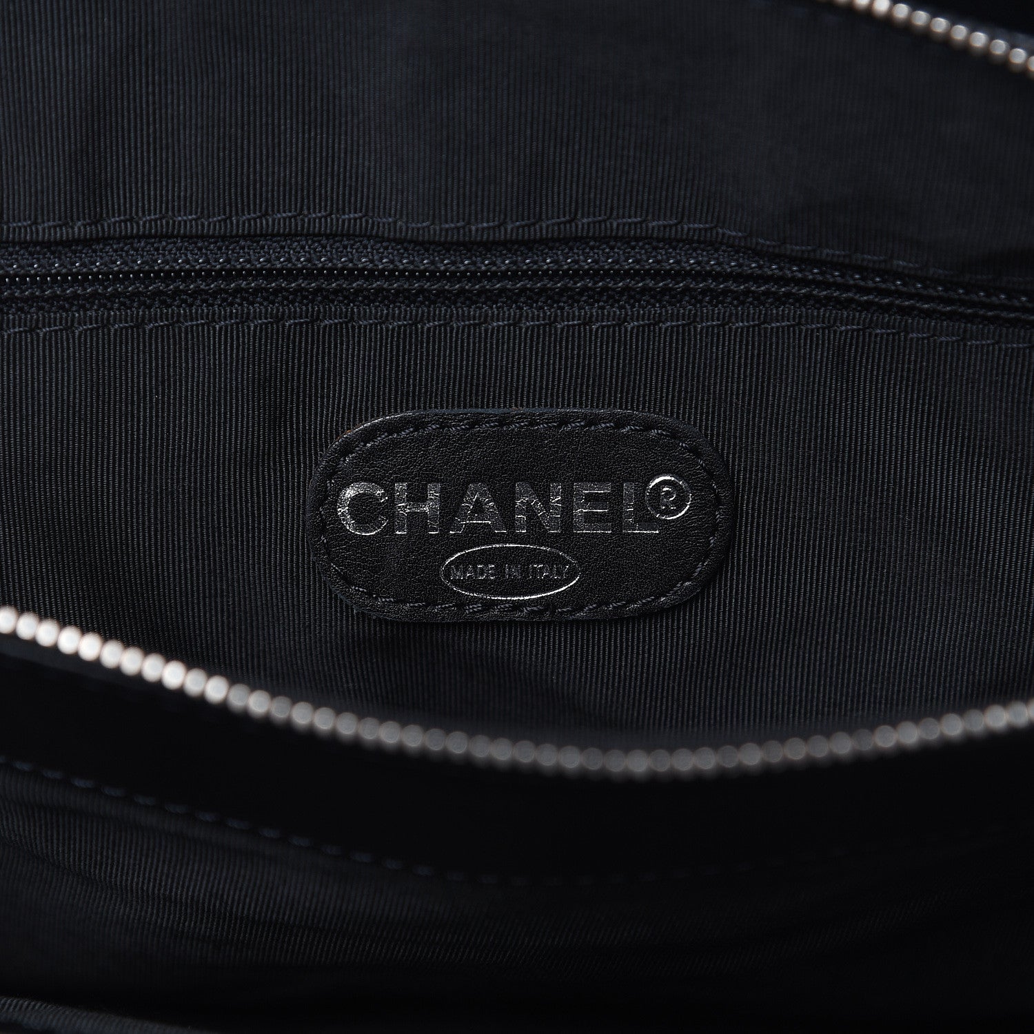 Chanel Calfskin Quilted CC Shopping Tote Black 7 of 16