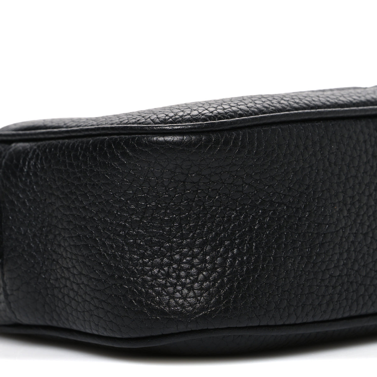 Pebbled Calfskin Mini Soho Disco Bag Black