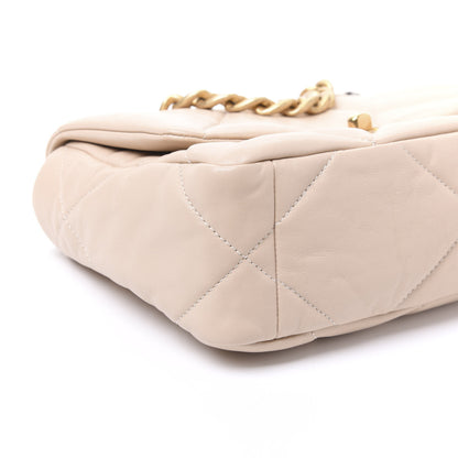 Chanel Lambskin Quilted Medium 19 Flap Beige 5 of 10