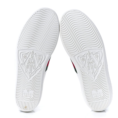 Gucci X DISNEY Calfskin Miro Soft Web Donald Duck Womens Ace Sneakers 35 White New Shamarock 5 of 9