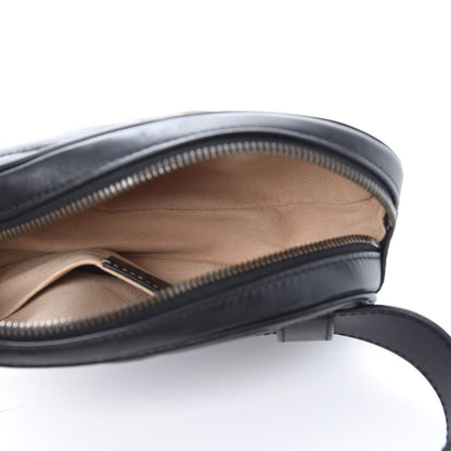 Gucci Calfskin Matelasse GG Marmont Belt Bag 75 30 Black 4 of 10