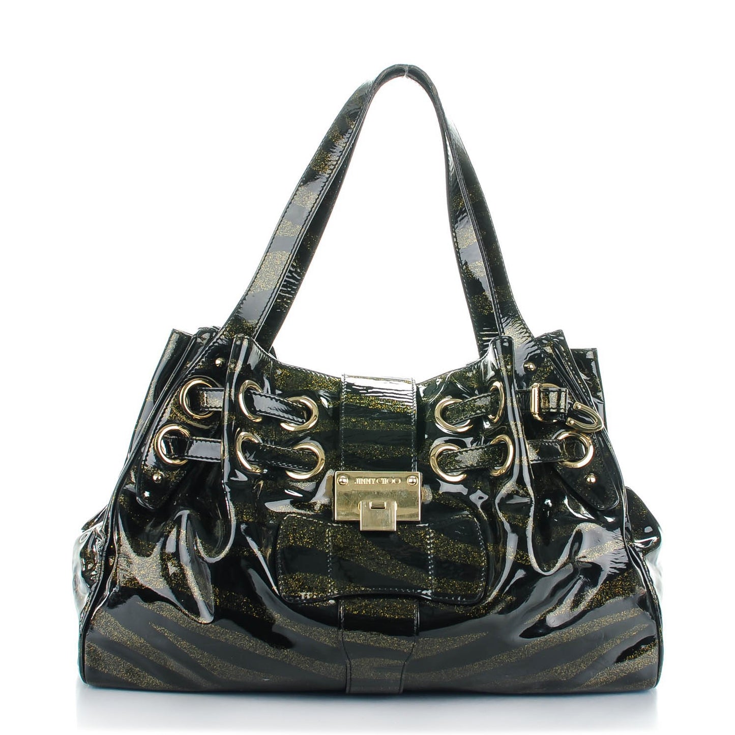 Glitter Patent Ramona Black
