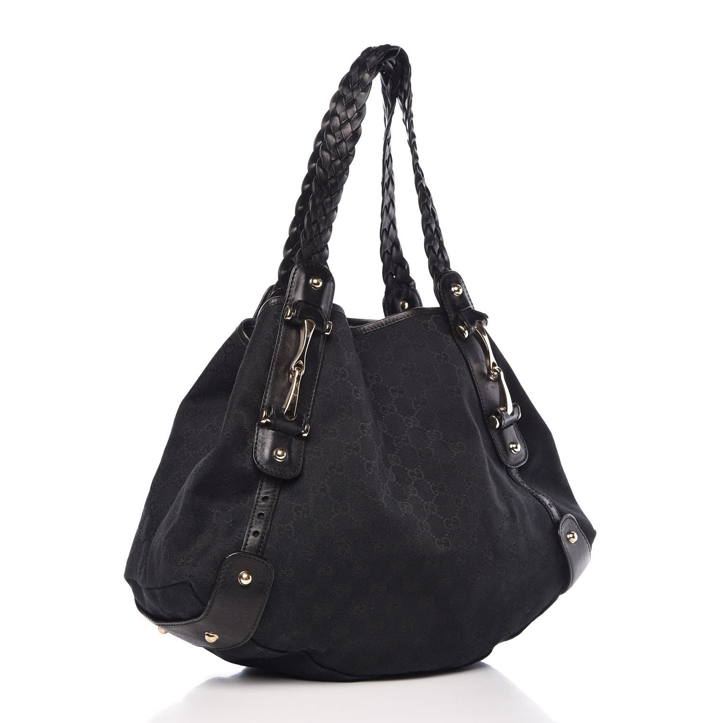Monogram Medium Pelham Shoulder Bag Black