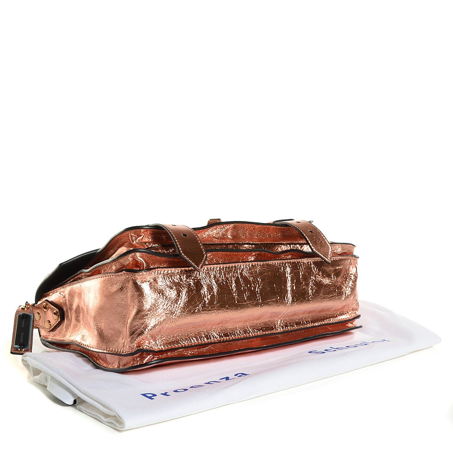 Metallic Lambskin PS1 Medium Satchel Copper