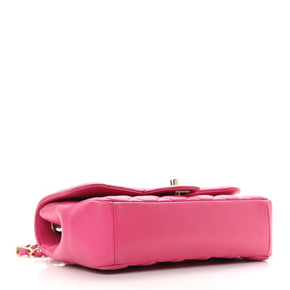 Chanel Lambskin Quilted Mini Mademoiselle Chic Flap Pink 4 of 10