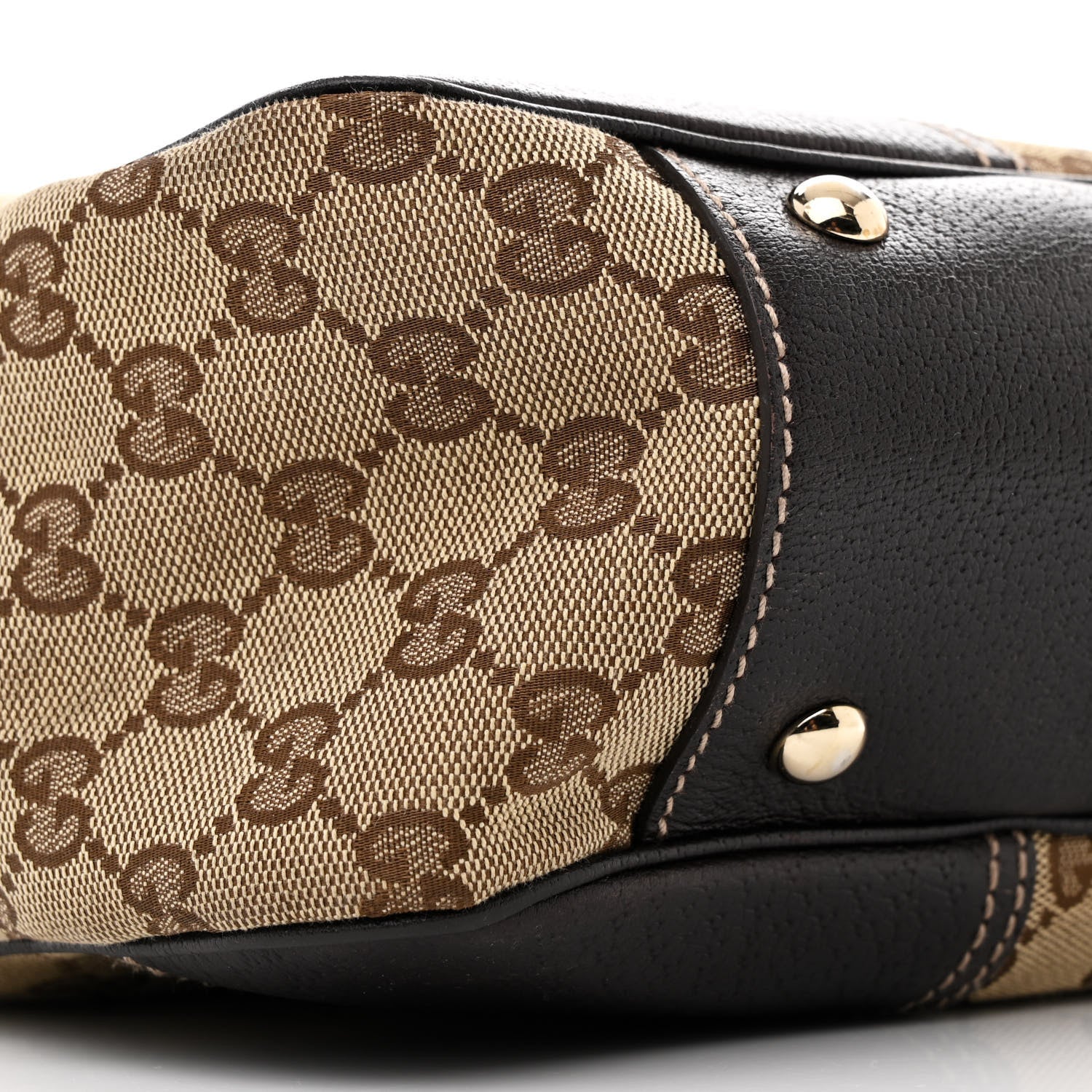 Gucci Monogram Medium Princy Tote Dark Brown 9 of 10