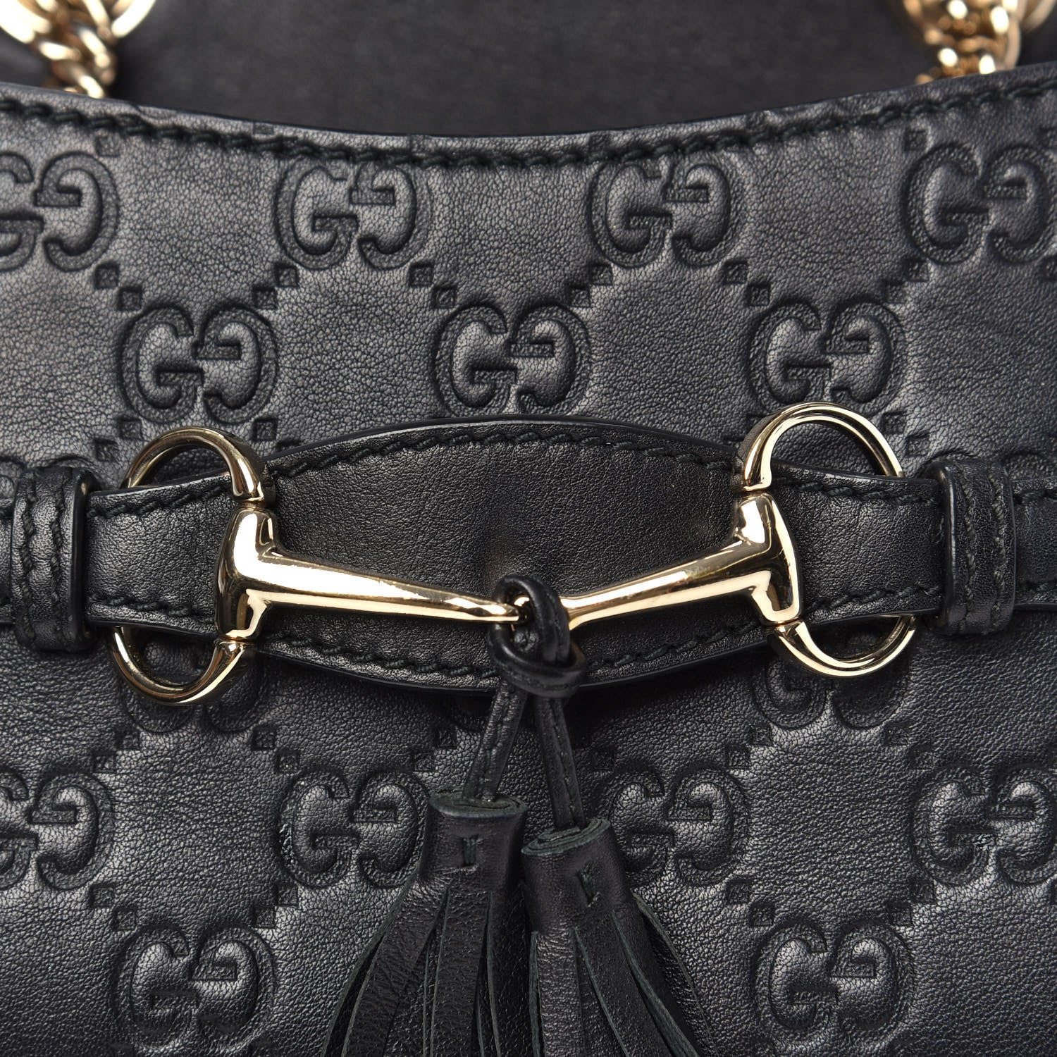 Gucci Guccissima Mini Emily Shoulder Bag Black 8 of 13