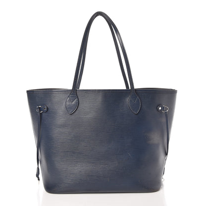 Louis Vuitton Epi Neverfull MM Indigo 3 of 18