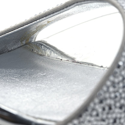 Valentino Garavani Crystal Embellished 90mm Sandals 38 Silver 11 of 16