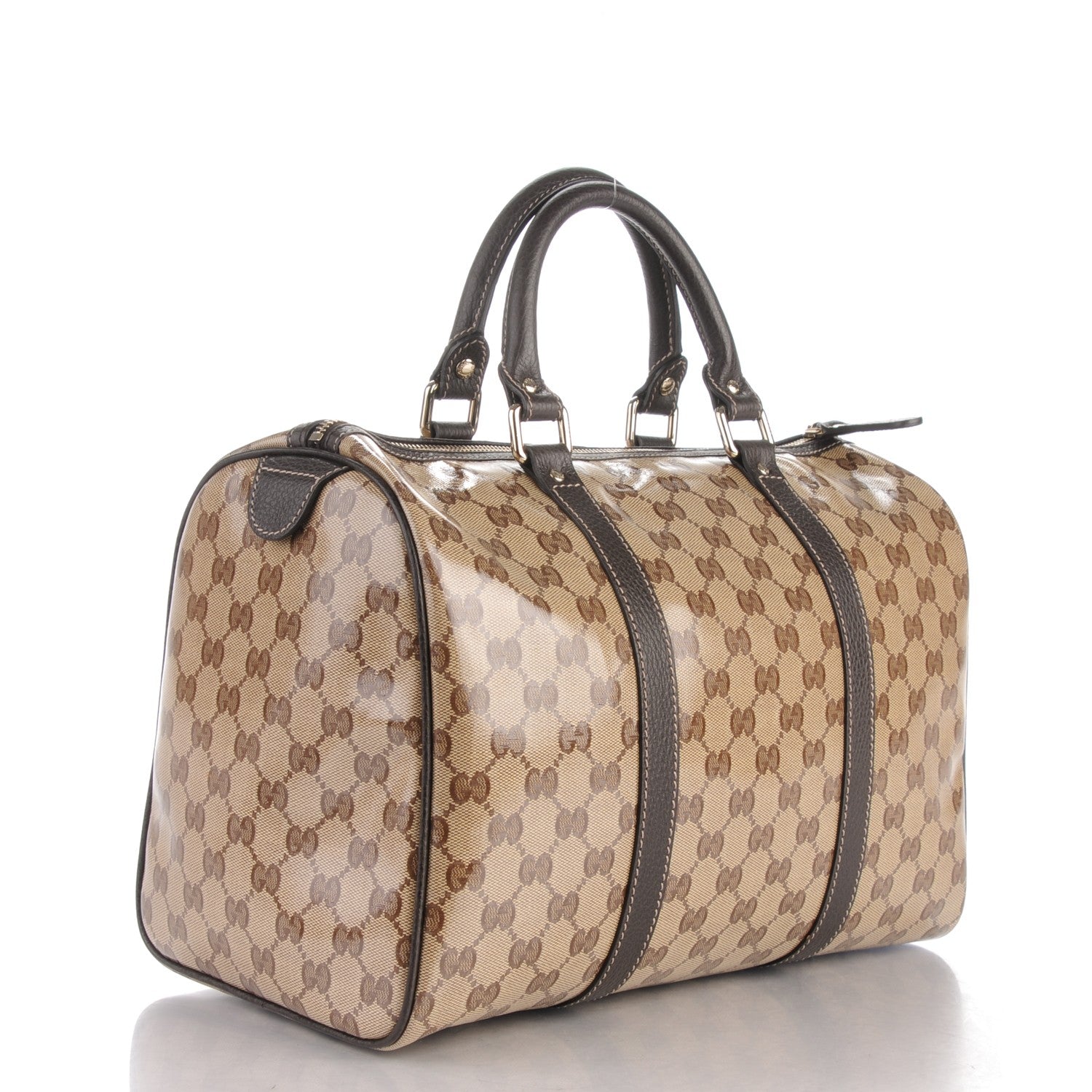 Gucci Crystal Monogram Medium Joy Boston Dark Brown 3 of 8