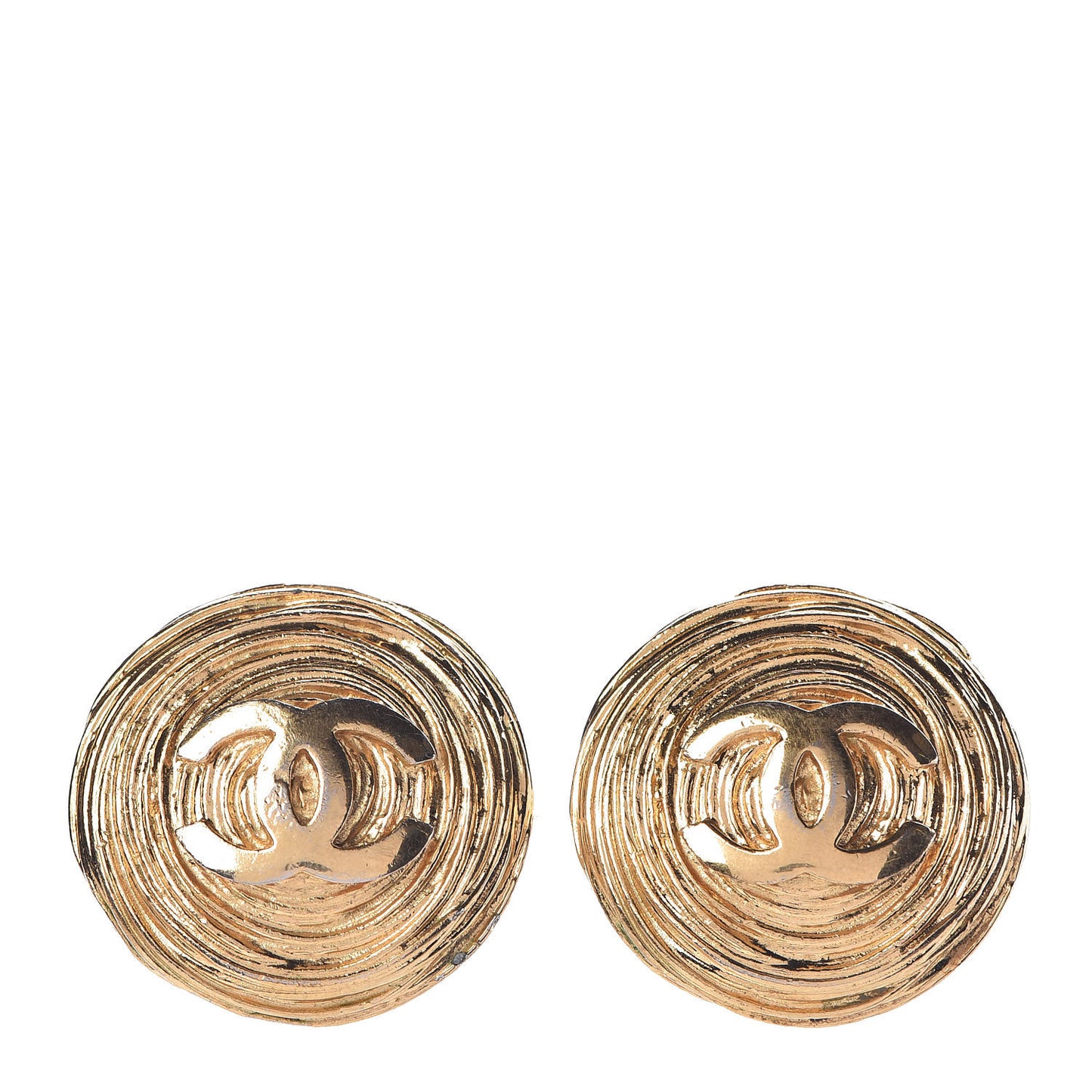 CC Clip On Earrings Gold