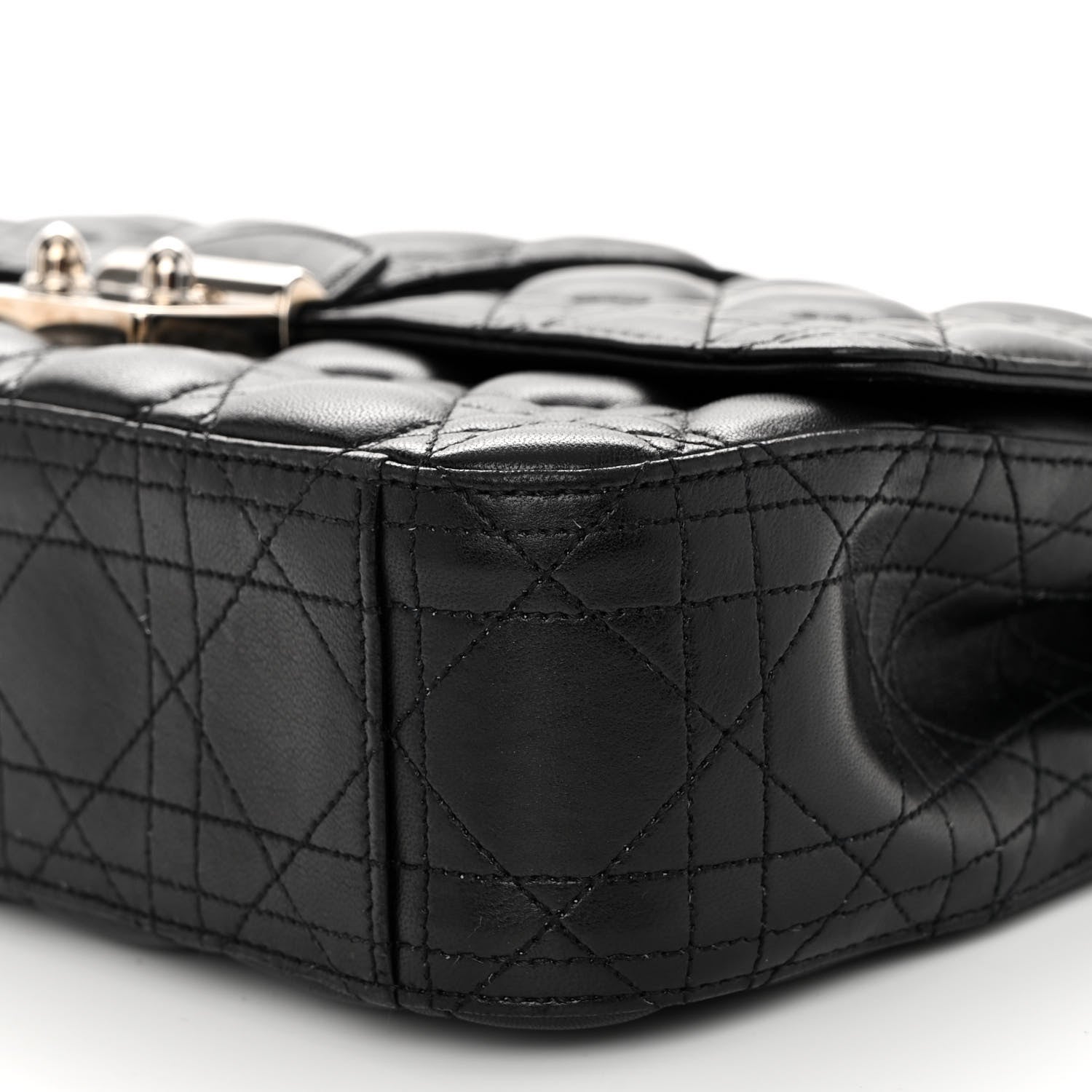 Christian Dior Lambskin Cannage Medium Miss Dior Flap Black 9 of 9