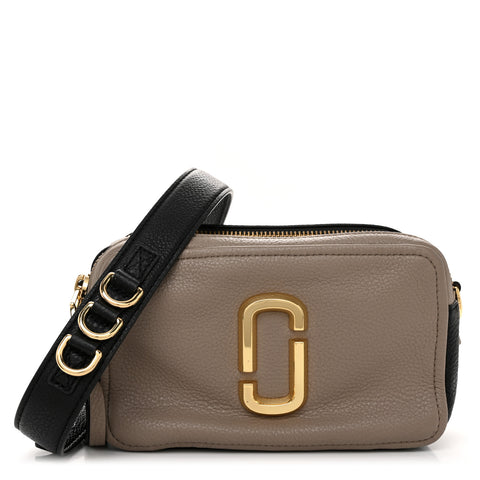 Calfskin Small Snapshot Camera Bag French Grey