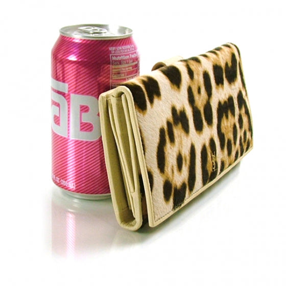 Pony Hair Leopard Wallet