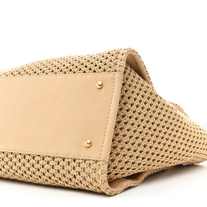 Chanel Straw Suede Calfskin Medium Deauville Tote Beige 11 of 11