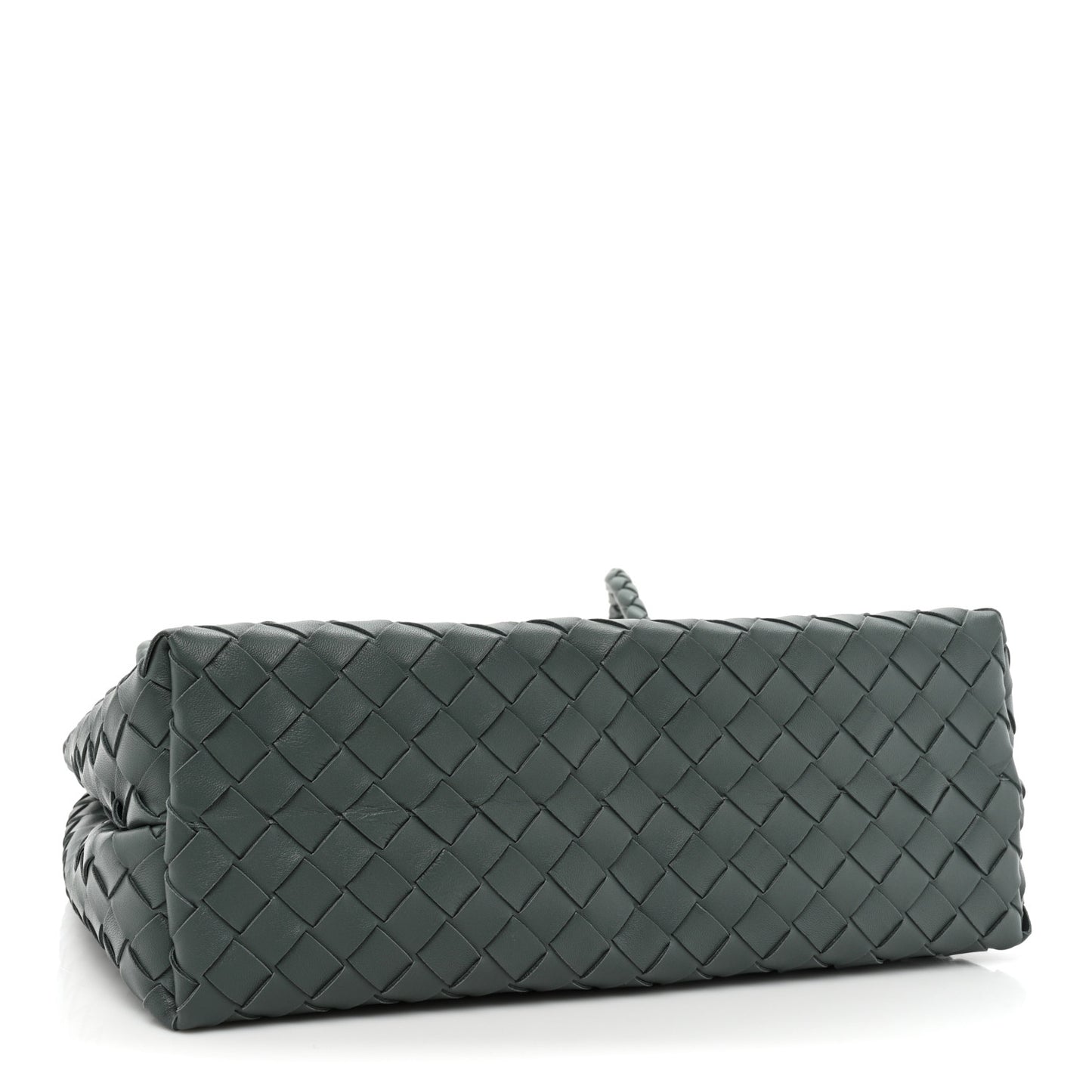 Nappa Intrecciato Medium Andiamo Shoulder Bag Slate
