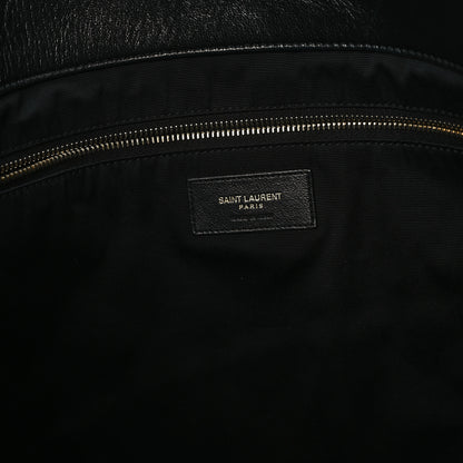 Saint Laurent Lambskin Quilted Maxi Icare Shopping Tote Black 6 of 11