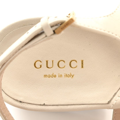 Gucci Nappa Matelasse Double G 35mm Thong Sandals 40 Mystic White 8 of 9