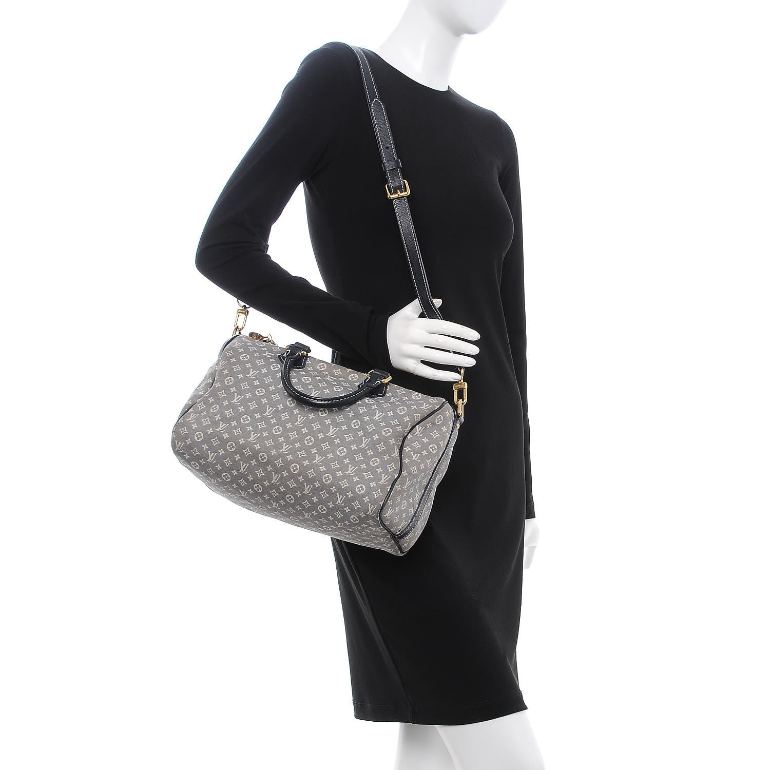 Louis Vuitton Monogram Idylle Speedy Bandouliere 30 Encre 3 of 13