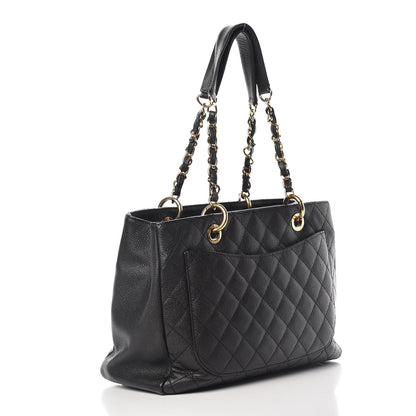Chanel Caviar Quilted Grand Shopping Tote GST Black 3 of 11