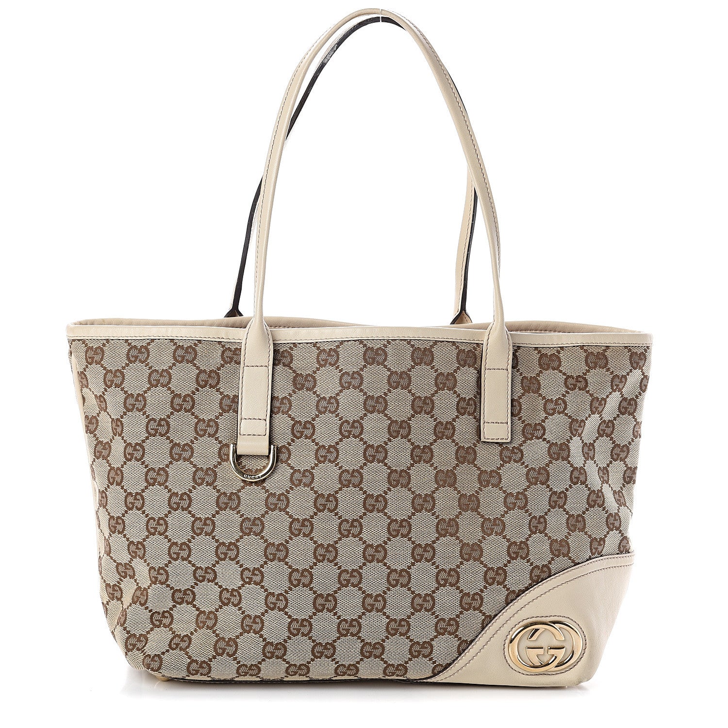 Gucci Monogram Medium New Britt Tote Off White 1 of 7